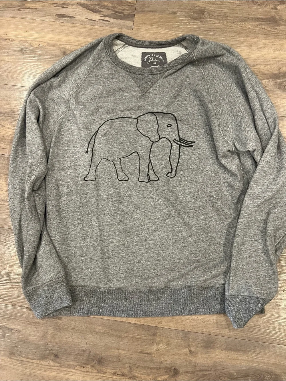 Super Rare David Sheldrick for J Crew Sweater. Amazing print. Soft.